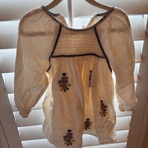 Zara Baby Embroidered Boho Dress – 12–18M